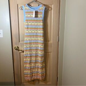 Willow & Wind Colorful Striped Knit Dress